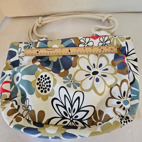 Farmhouse is My Style floral canvas tote with rope handles - Picture 1 of 2